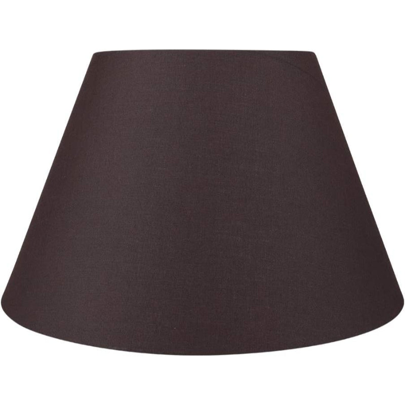 Stornfield | Medium Barrel Fabric Lamp Shade for Table and Floor Lamps, 7x13x7.8 Inches, Natural Ventilated Linen, Handmade, Spider (White)