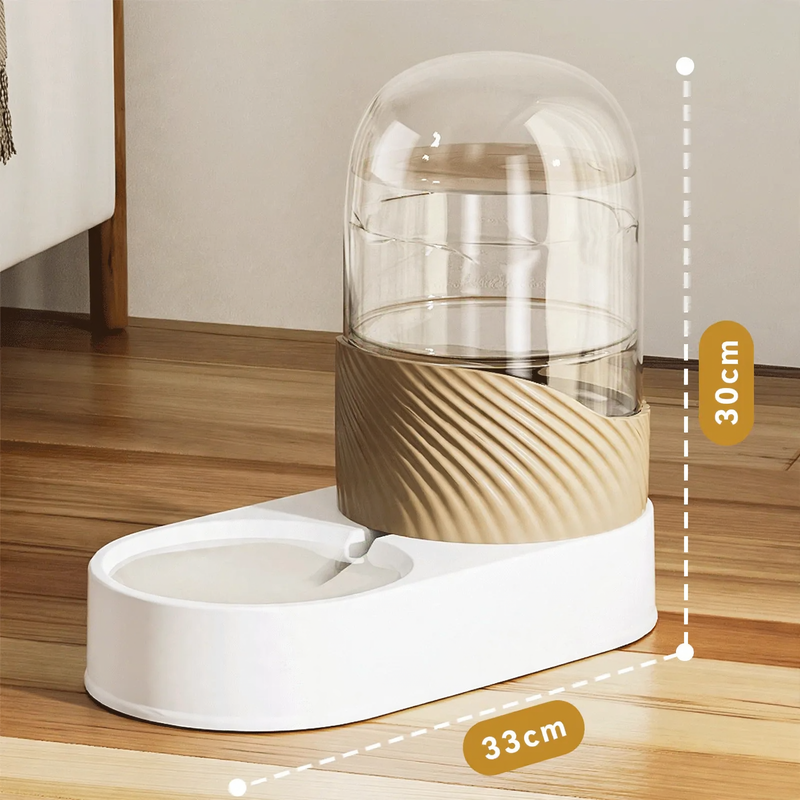 Automatic feeding and drinking system for pets