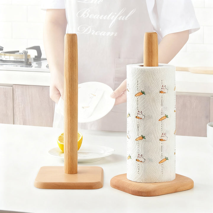 Metal kitchen roll holder, round