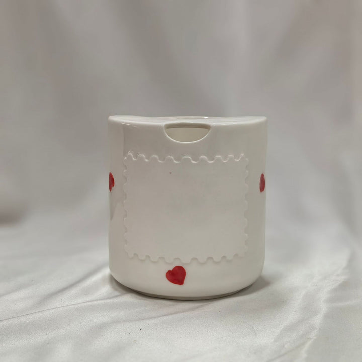 Hand-painted ceramic mug, 460 ml