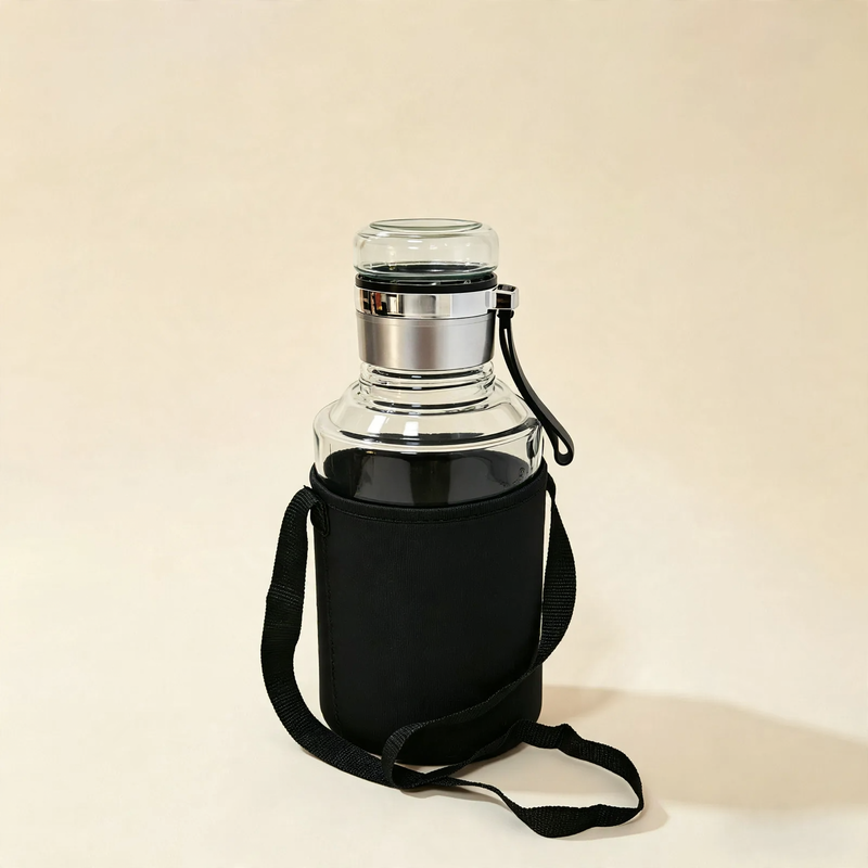 Glass-tea-bottle with strainer, 750–2000 ml