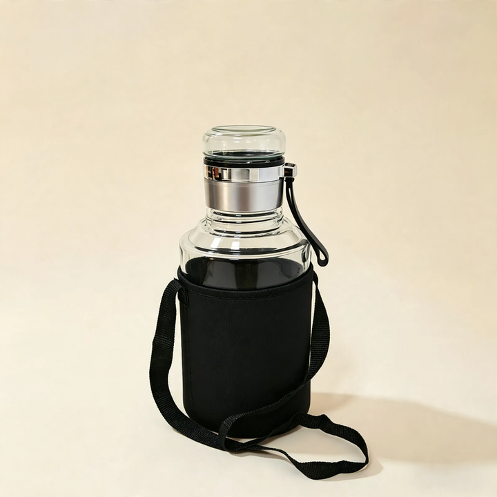 Glass-tea-bottle with strainer, 750–2000 ml