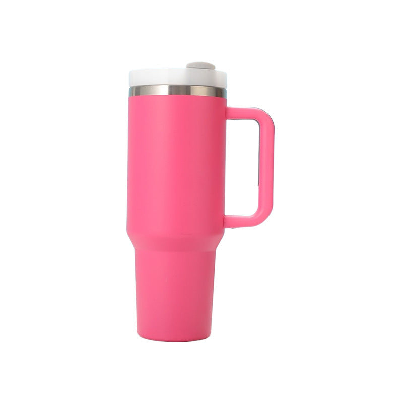 Insulated cup 40oz with straw and handle