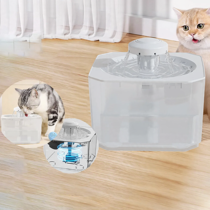 Intelligent pet drinking bowl with fountain