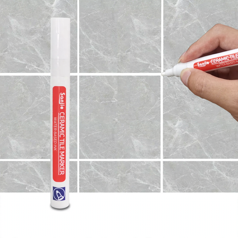 Grout pen for ceramic tiles in various colors