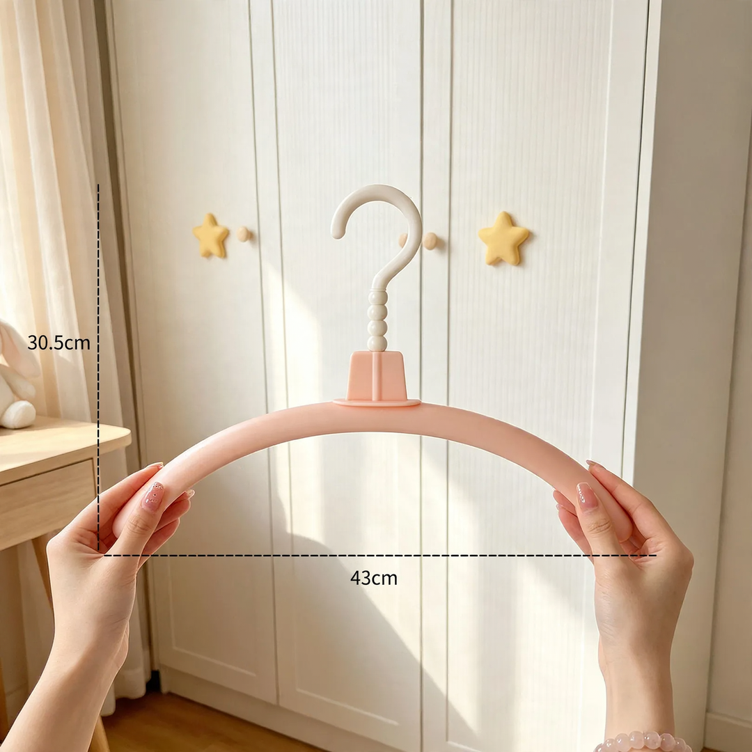 Mushroom coat hangers for children, ABS plastic