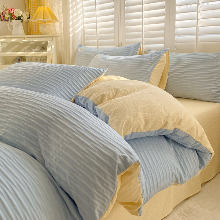 Bedding set made of cotton, laundry wash quality