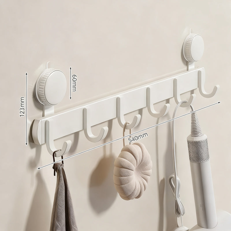 Aluminum suction cup wall hook, modern