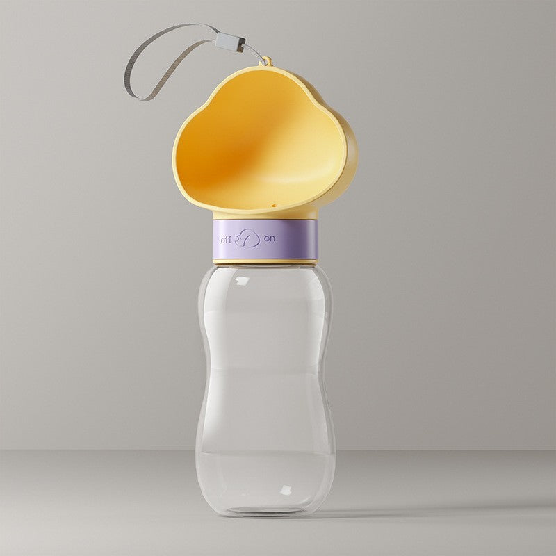 Portable drinking bottle for pets