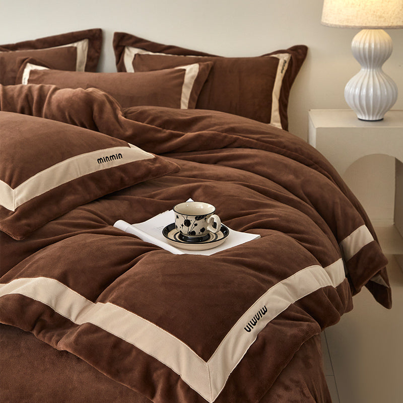 Milk fiber bedding set, 4-piece, extra warm