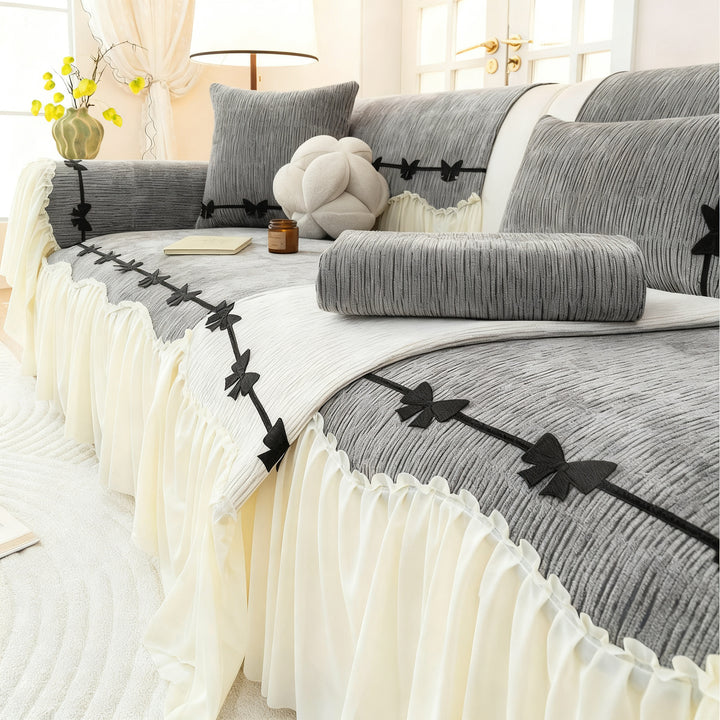 Chenille Sofa Throw, non-slip, various sizes