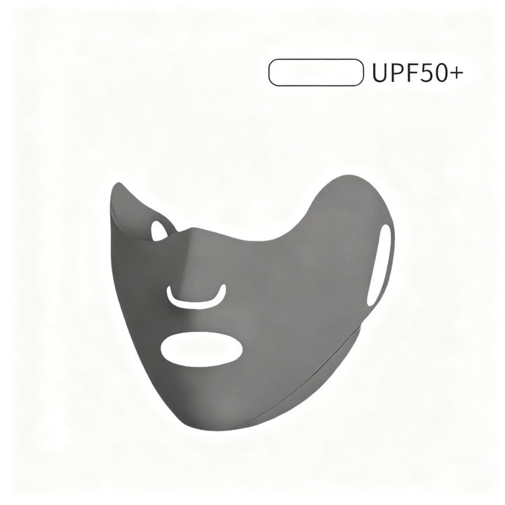 UV protection face mask with ear loops and neck protection