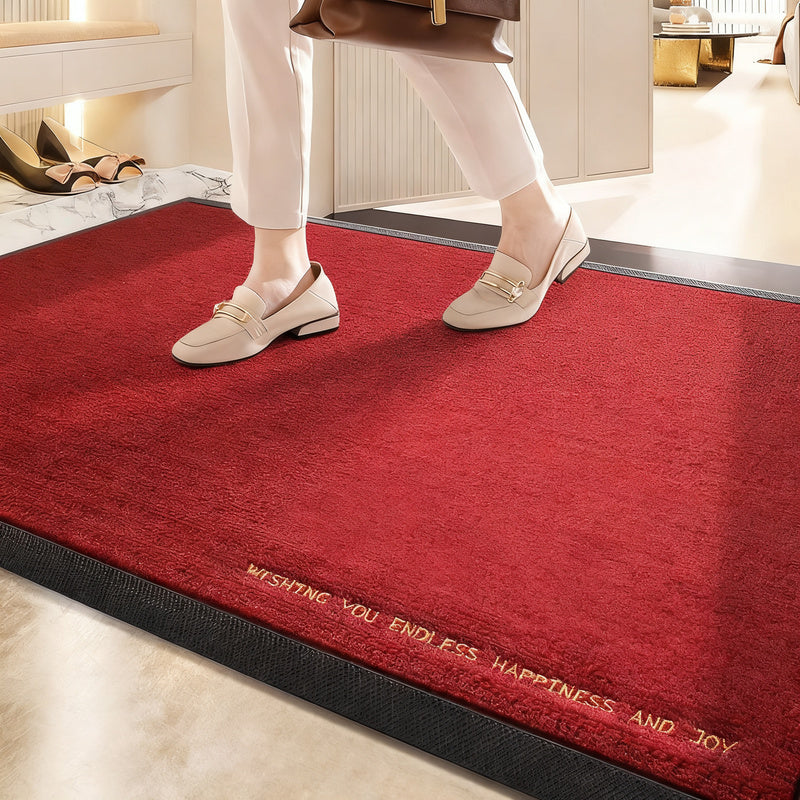 Bathroom mat flock fabric, absorbent, non-slip