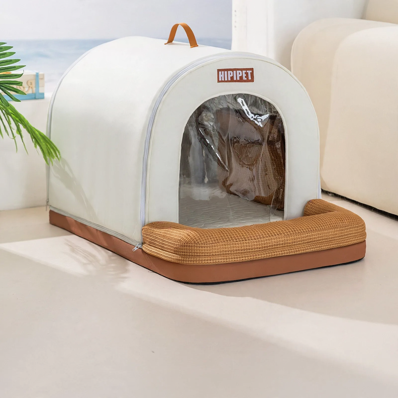 Cooling bed for pets with ice pack