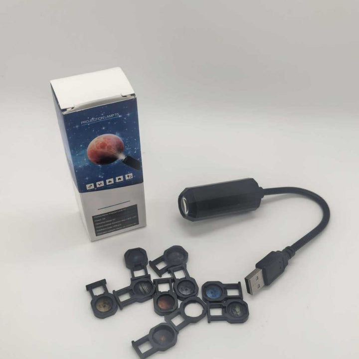 LED projection light with interchangeable patterns