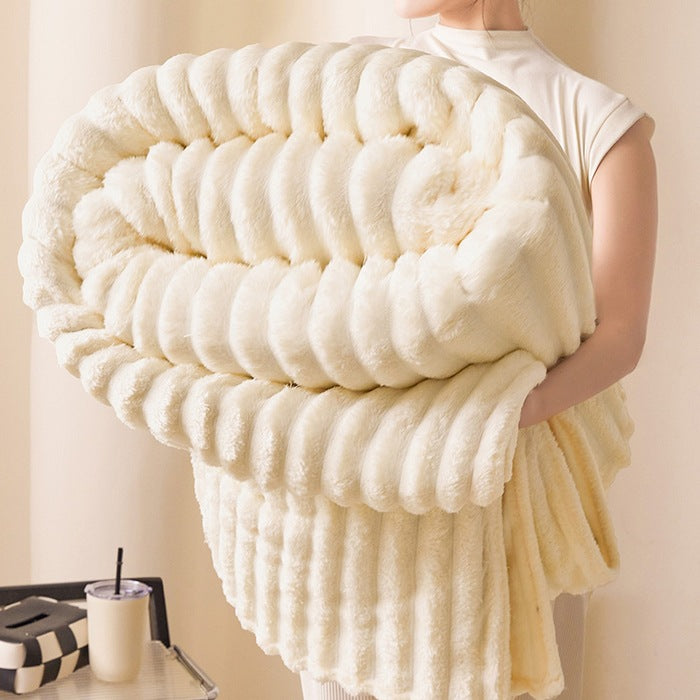 Fleece wool blanket, 800–1000 g, four seasons
