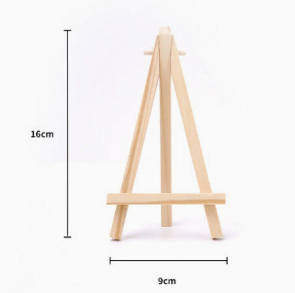Small wooden easel made of pine