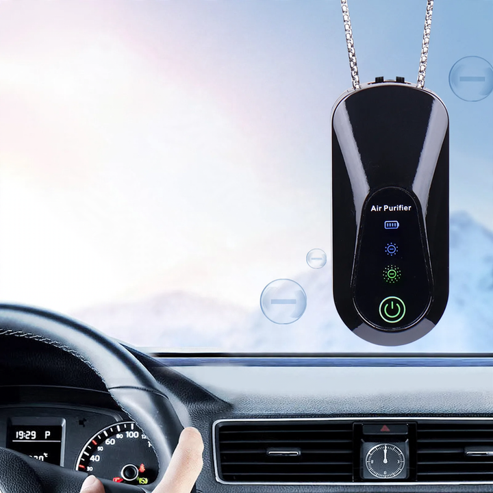 Portable air purifier to hang