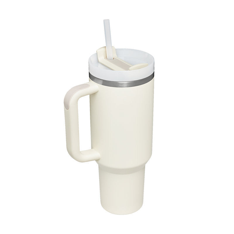 Insulated cup 40oz with straw and handle