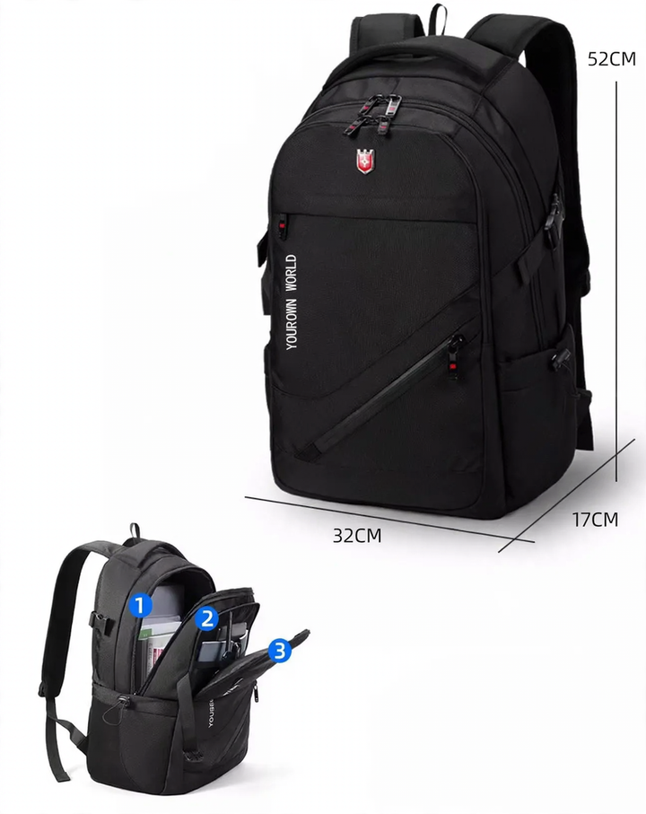 Backpack with laptop compartment, 15 inch