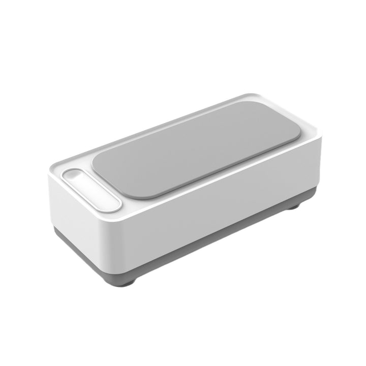 Ultrasonic cleaning device with stainless steel housing
