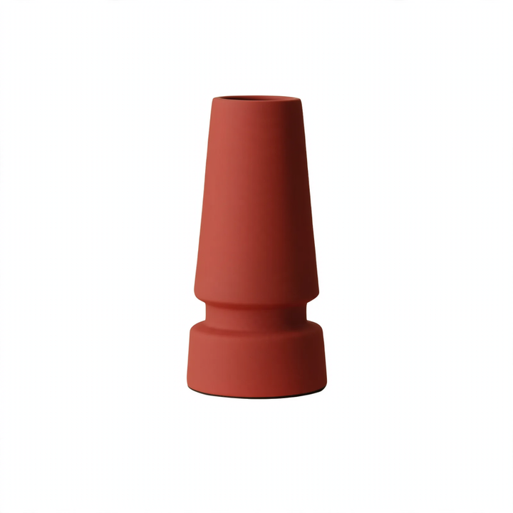 Geometric Ceramic Vase in Nordic Style