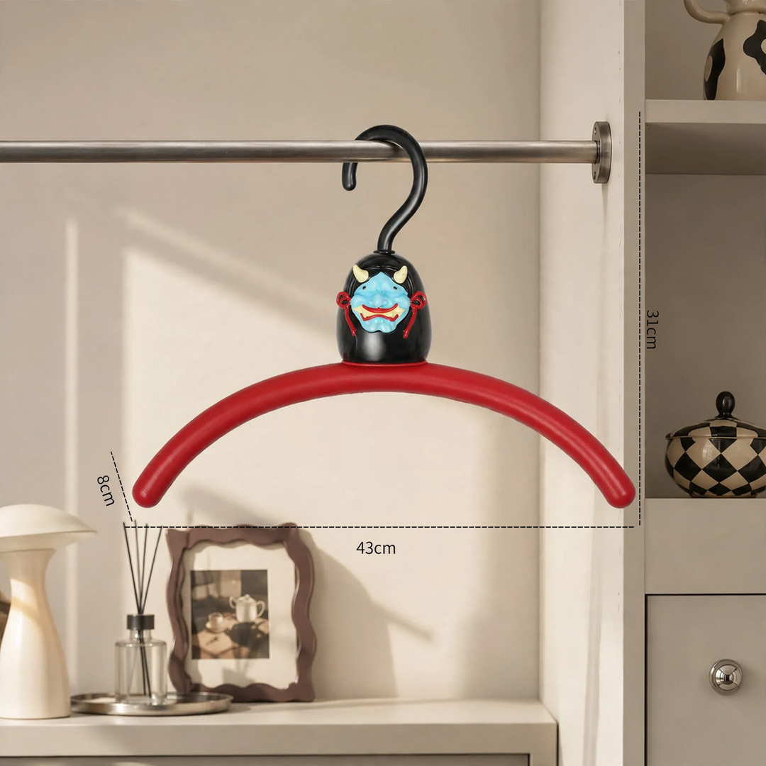 Daruma clothes hanger, plastic, non-slip