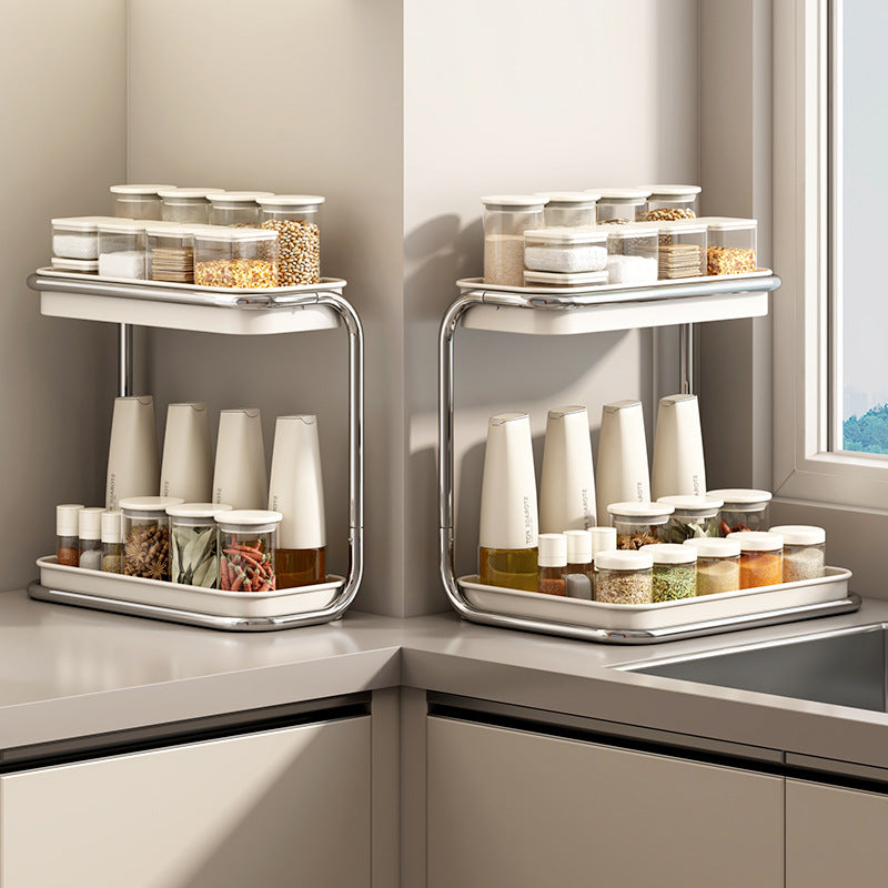 Spice rack, 2-tier, modern