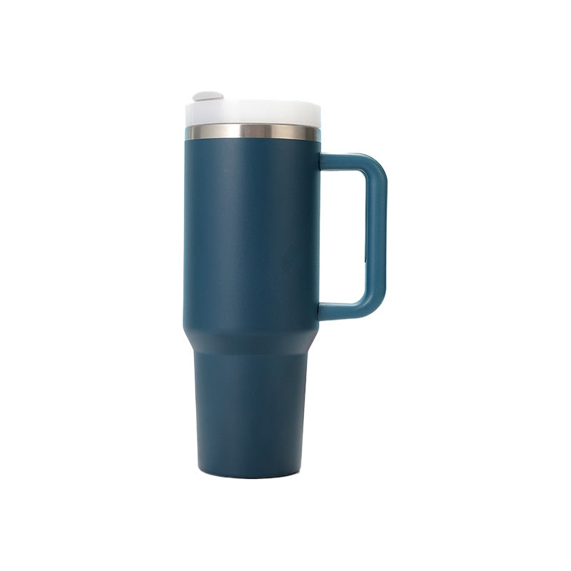 Insulated cup 40oz with straw and handle