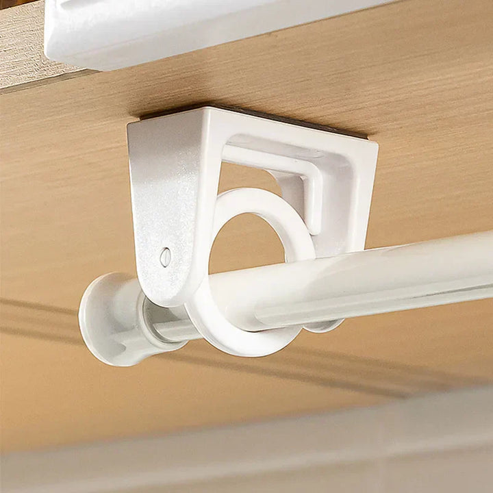 Compact swivel hanging shelf with 8 hooks | Stornfield