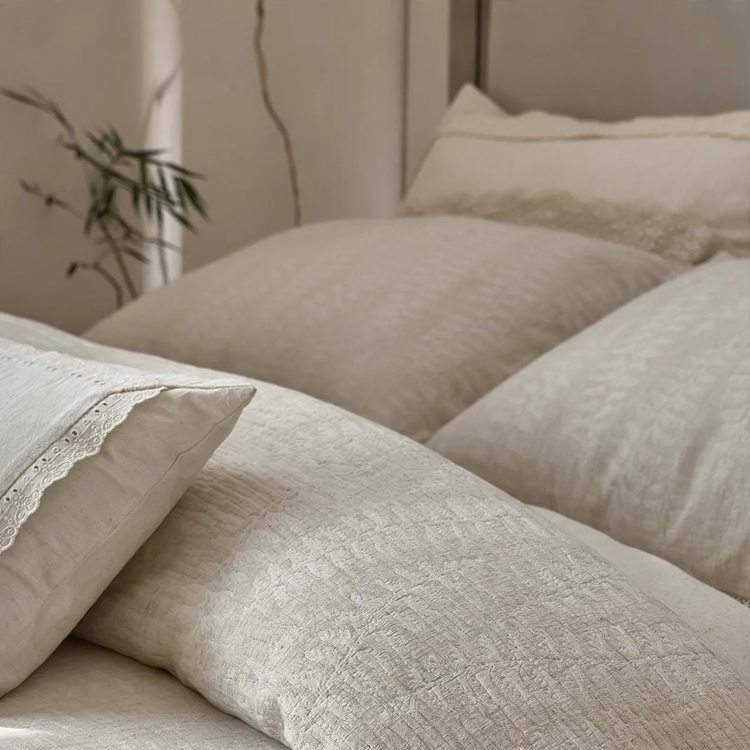 Linen-Cotton-Bedding-Set, 4-piece