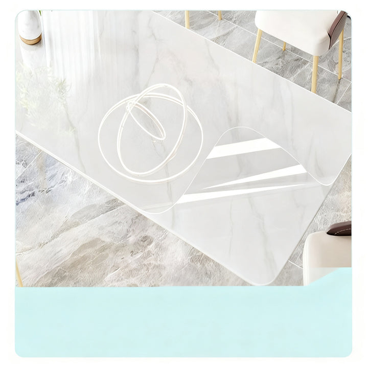 Transparent protective foil for tables and furniture