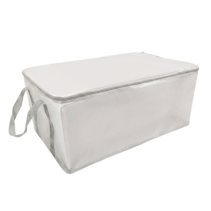 Transparent storage bag for clothing and bedding