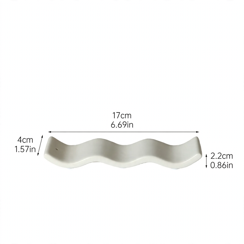 Ceramic incense stick holder, round