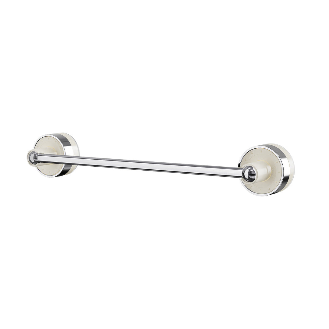 Telescopic suction cup towel bar for bathroom