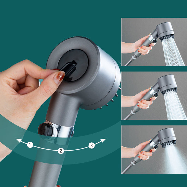 AquaBoost Adjustable High Pressure Shower Head with Water Filter and 3 Spray Modes | Stornfield