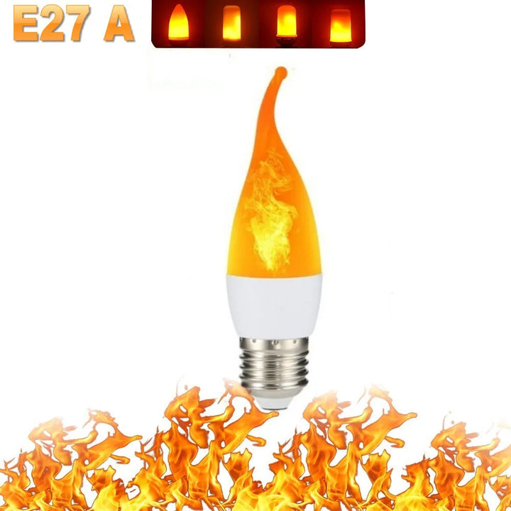 LED FLAME LIGHT PARTY LAMP - 4 MODES FIRE SIMULATION | Stornfield