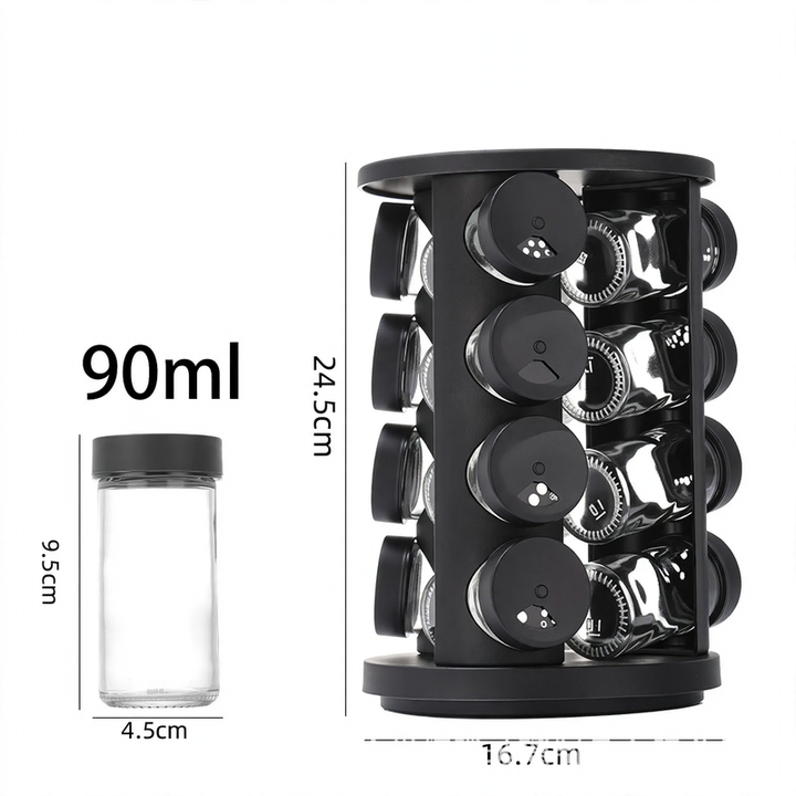 Rotatable coffee capsule organizer made of steel