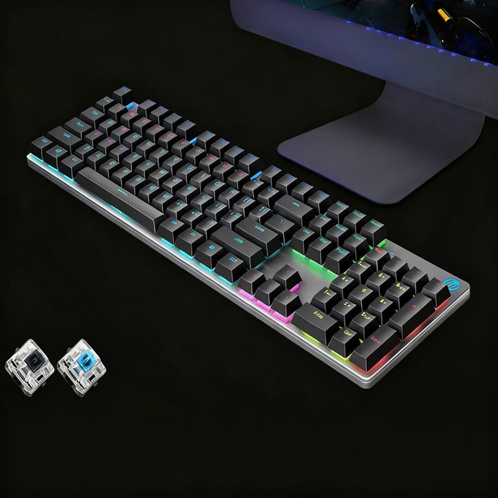 Mechanical gaming keyboard with lighting