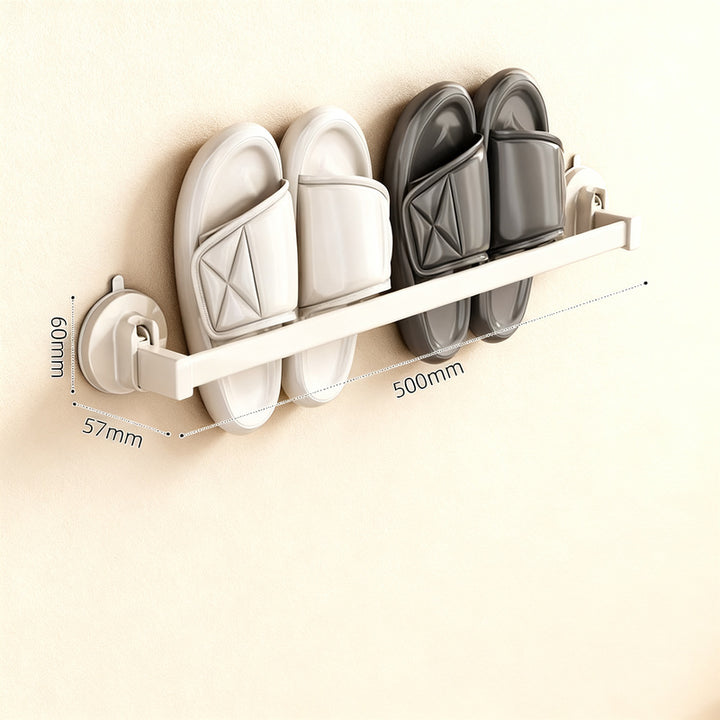 Wall-mounted slipper rack made of space aluminum