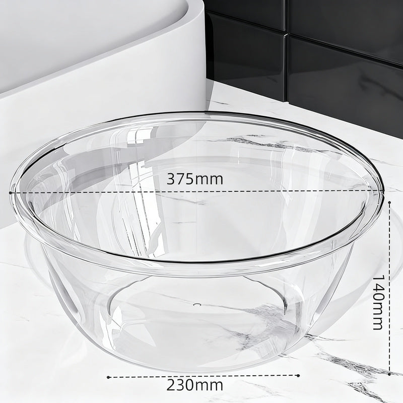 Plastic sink, transparent, robust