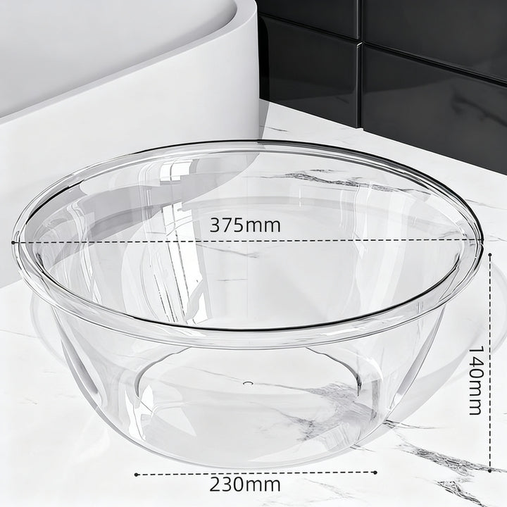 Plastic sink, transparent, robust