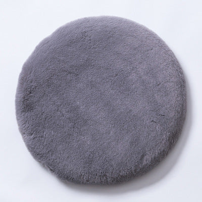 Round seat cushion made of cotton and linen
