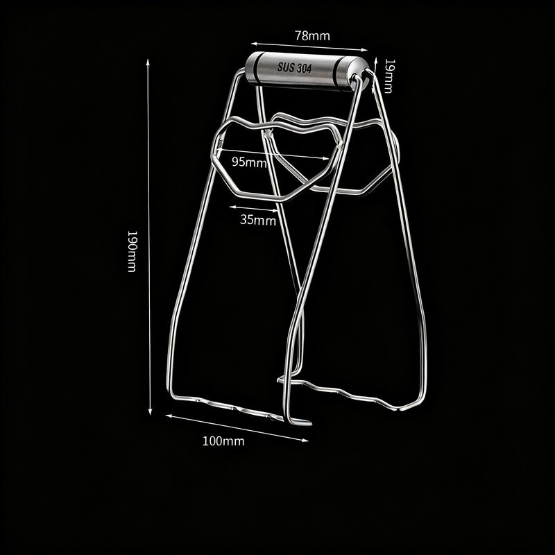 Stainless Steel Bowl Tongs with Heat Protection