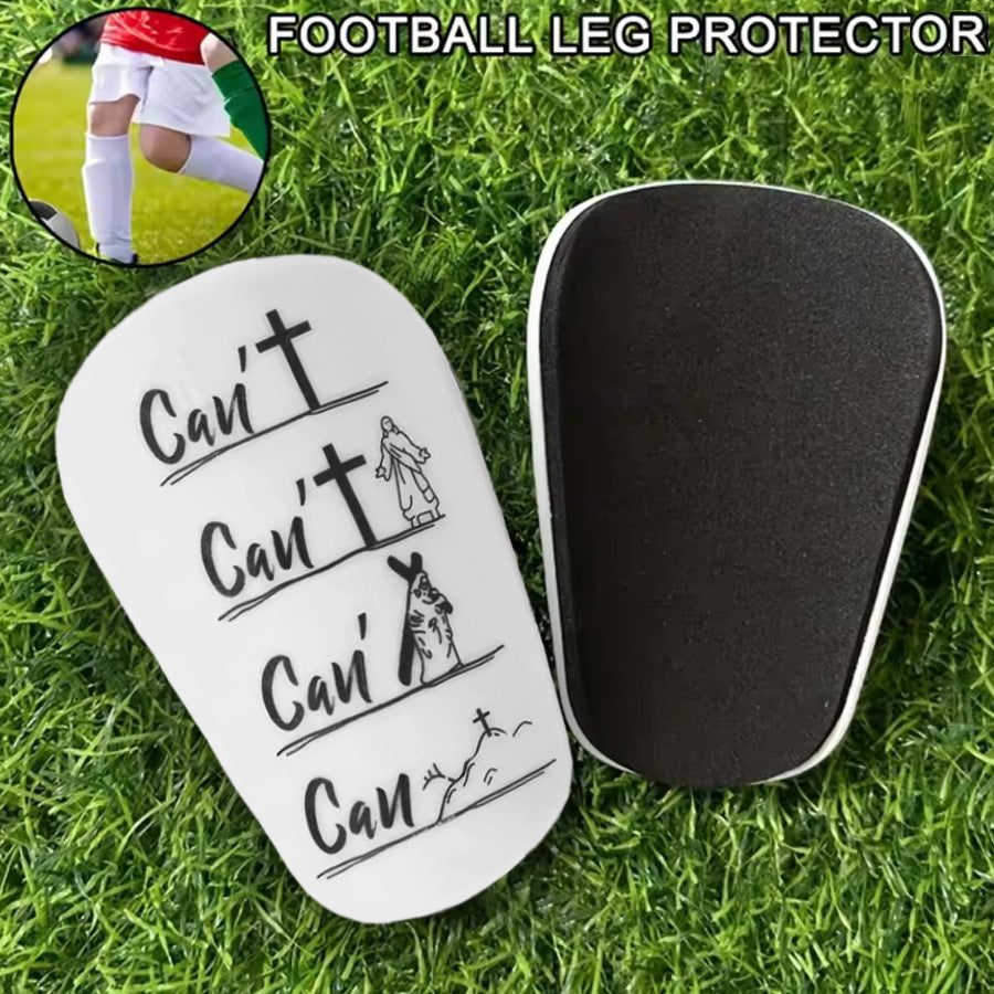 Plastic shin guards for ball sports