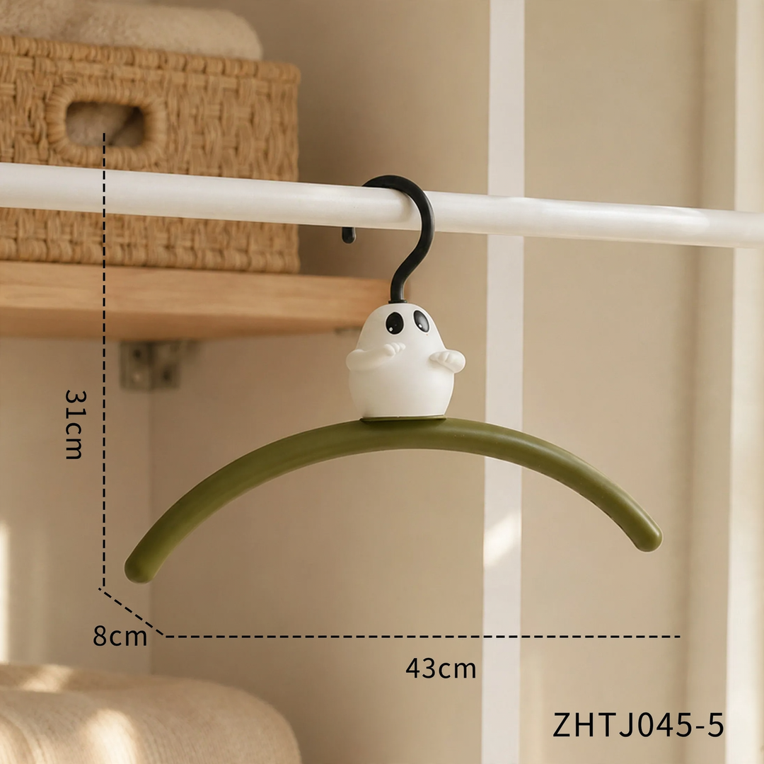 Hanger with ghost design, scratch-free and non-slip