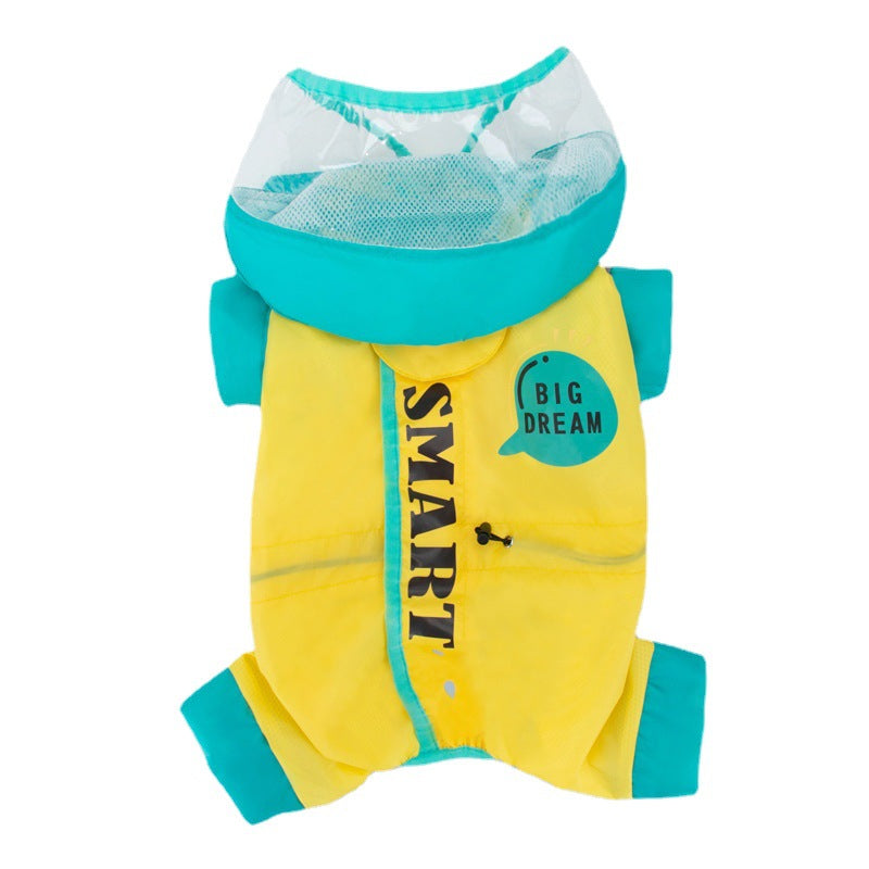 Waterproof raincoat for small and medium dogs