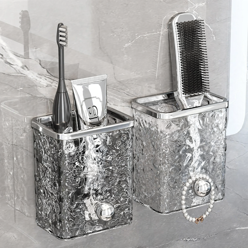 Wall-mounted storage box, self-adhesive
