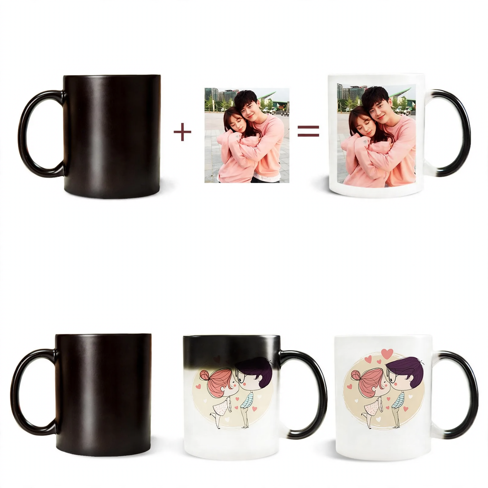 Ceramic mug with photo print