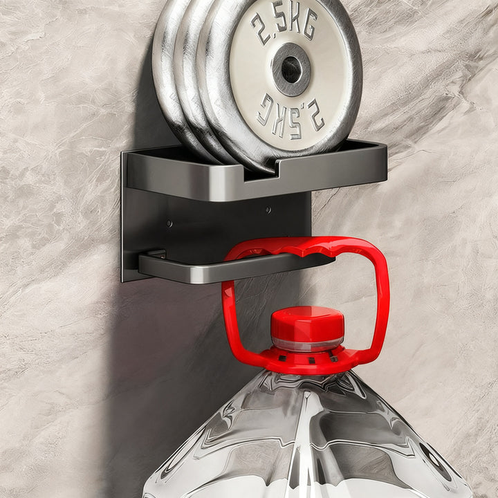 Wall-mounted paper towel holder, no drilling